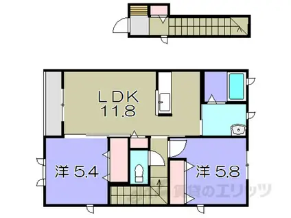 メゾン・ド・AU 2(2LDK/2階)の間取り写真