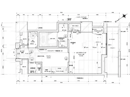 LAPORTA 402(1DK/4階)の間取り写真