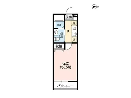 レガーロ新横浜(1K/1階)の間取り写真