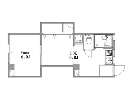 天満マンション(1K/5階)の間取り写真