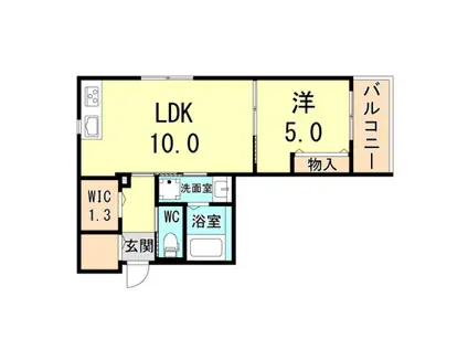 メゾン リール リール(1LDK/3階)の間取り写真
