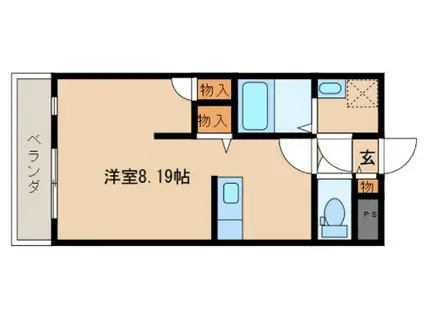 マリベールARASHIC II(ワンルーム/5階)の間取り写真