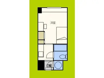 ステュディオ新御堂(ワンルーム/6階)の間取り写真