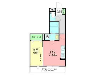 LSY-56(1DK/3階)の間取り写真