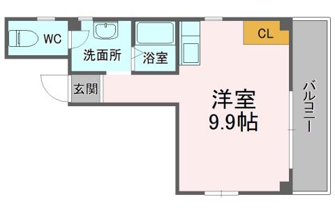 レジデンス・アルケア(ワンルーム/3階)の間取り写真