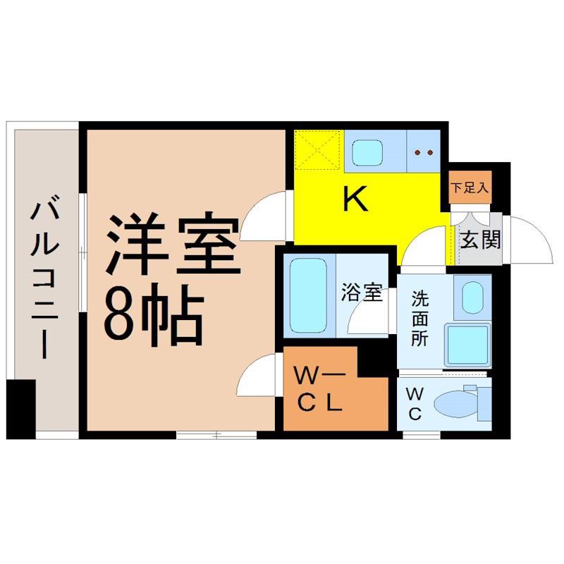 SD COURT KANAYAMA(ワンルーム/14階)の間取り写真