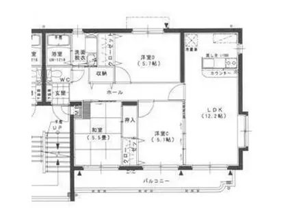 アークレアYII(3LDK/3階)の間取り写真