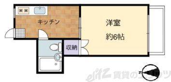 アーバンハイツ(1K/1階)の間取り写真
