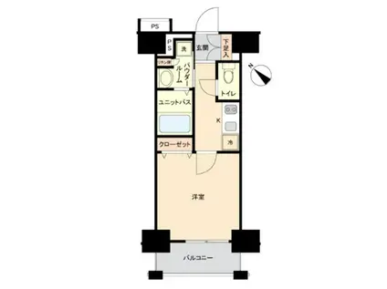 スカイコート両国参番館(1K/2階)の間取り写真