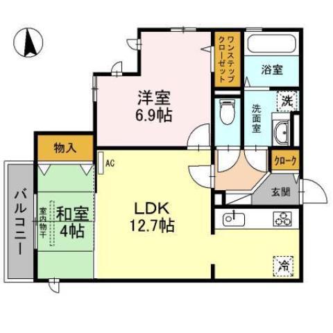 CASA FIRANTE VO.II(2LDK/1階)の間取り写真