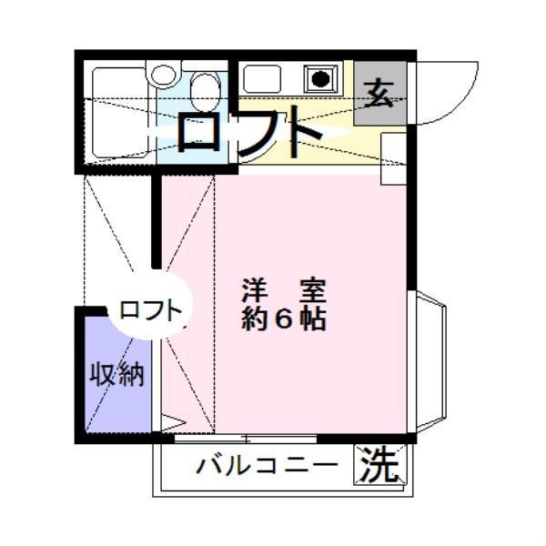 リバーサイド別所沼(ワンルーム/2階)の間取り写真
