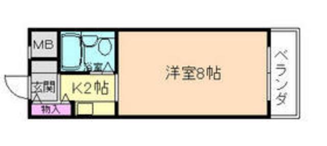 メゾンエマーブル(ワンルーム/3階)の間取り写真