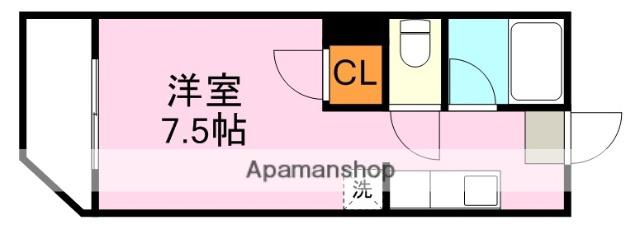 アビターレ下荒田I(ワンルーム/1階)の間取り写真