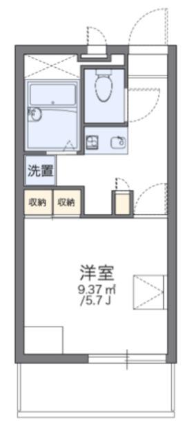レオパレスSKK・マンションIII(1K/2階)の間取り写真