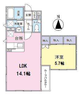 MKアネックス(1LDK/2階)の間取り写真