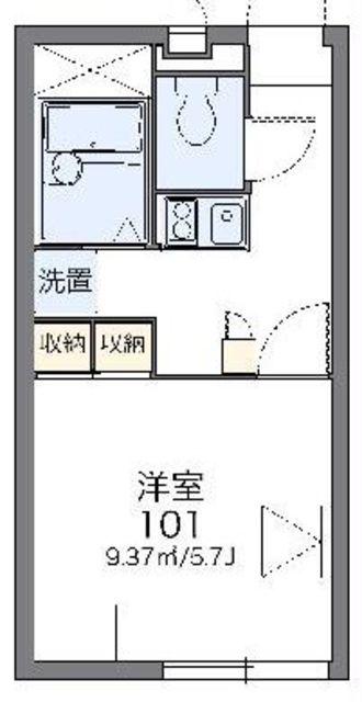 レオパレスカーサ(1K/2階)の間取り写真