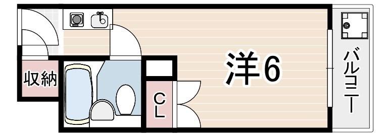 メゾン・ド・アクト(ワンルーム/3階)の間取り写真