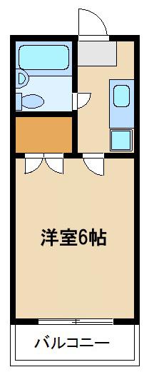 あかるハイム13(1K/1階)の間取り写真