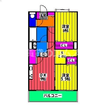 COZY STYLE(2SDK/10階)の間取り写真