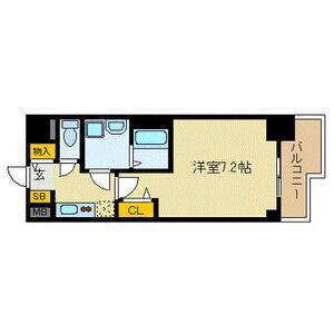 プレサンス丸の内レジデンスII(1K/3階)の間取り写真
