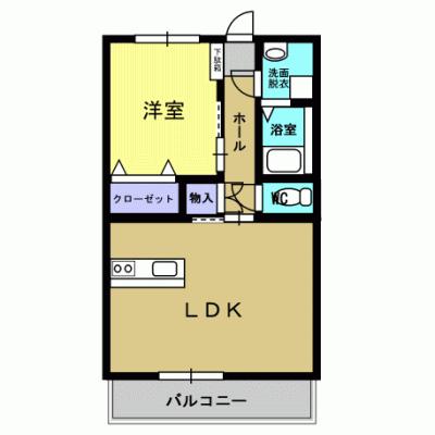 セレクトVII(1LDK/2階)の間取り写真