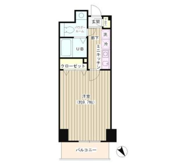 エスペラル池袋(1K/5階)の間取り写真