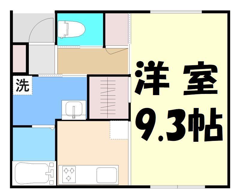 ファーストハウスせんげん台(1K/1階)の間取り写真