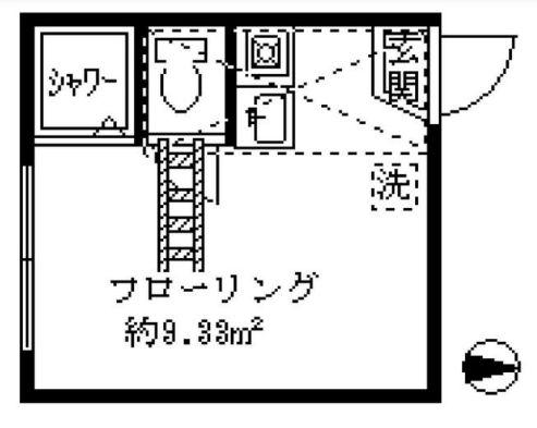 クレールメゾン(ワンルーム/1階)の間取り写真