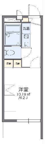 レオパレスルミエール02(1K/3階)の間取り写真