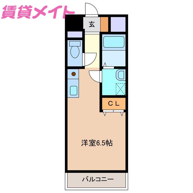 GREEN HILLS(ワンルーム/5階)の間取り写真