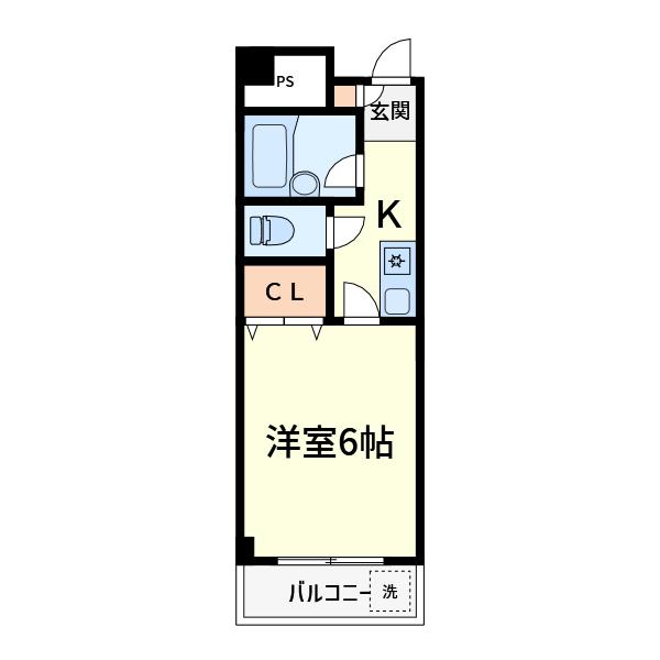 セピアコート11(1K/3階)の間取り写真