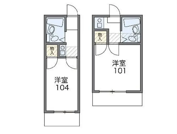 レオパレス三橋 2階階 間取り