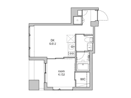 モデリアブリュット湯島(1DK/5階)の間取り写真