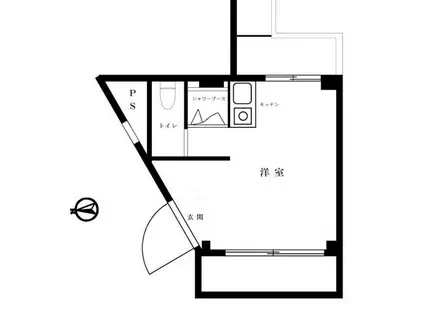 ユースフル吉祥寺(ワンルーム/3階)の間取り写真
