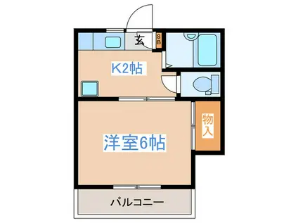 コスモヤヨイ(1K/1階)の間取り写真