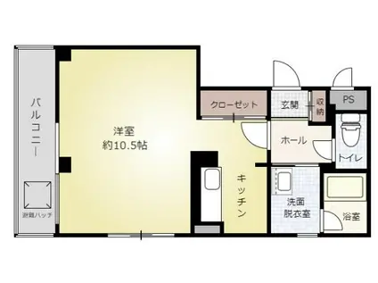 THE HOUSE ODORI(ワンルーム/4階)の間取り写真