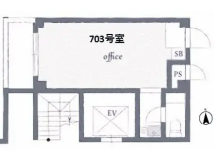 ピュアハウス甲子園(ワンルーム/7階)の間取り写真
