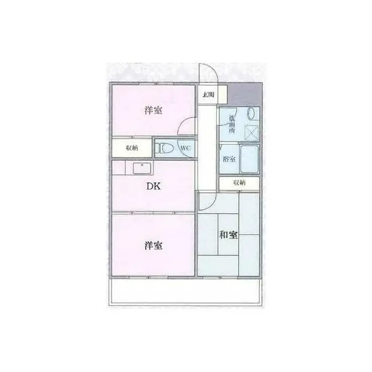 サウスヴァーデス 2階階 間取り