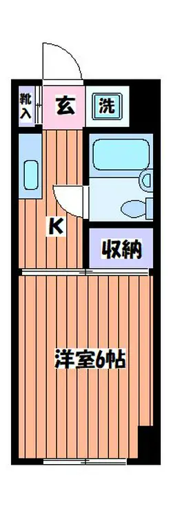 神明田口ハイツ 3階階 間取り