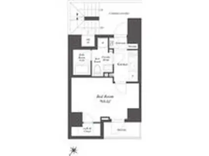 ルクレ押上(1K/8階)の間取り写真