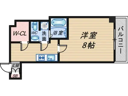 RITZ SQUARE DOMANI(1K/3階)の間取り写真