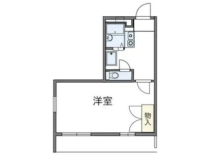 レオパレスエスペランサ(1K/1階)の間取り写真
