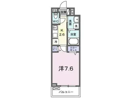 BOSCATO T(1K/3階)の間取り写真