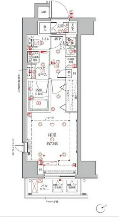クレイシアIDZ三田 6階階 間取り
