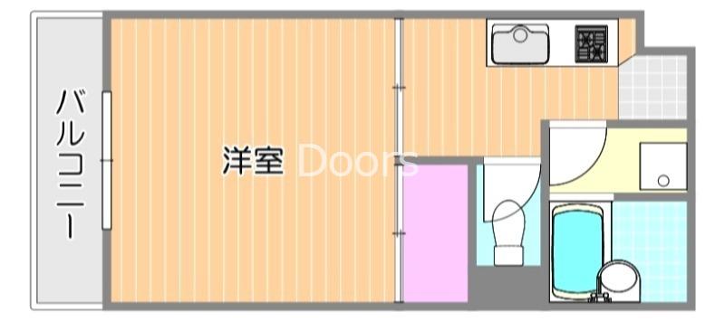 エトワール庄(1K/2階)の間取り写真