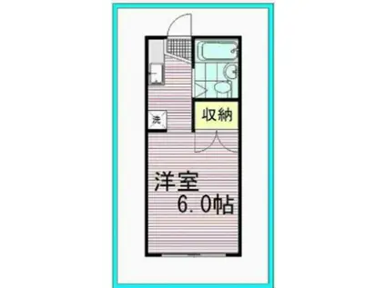 平山第一コーポ(1K/1階)の間取り写真