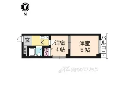 レ・タン・ドゥ・ラ・メールCKVI(2K/3階)の間取り写真