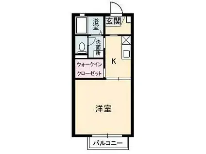 グランシ一ド立石(1SK/1階)の間取り写真