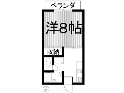 アルテール相模大野(1K/1階)の間取り写真