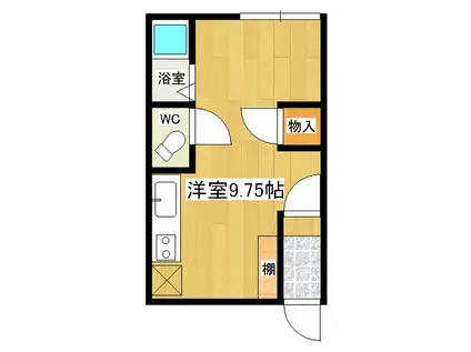 せのハイツ5(ワンルーム/2階)の間取り写真